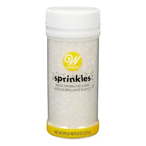 Wilton Sparkling Sugar Decorating Sprinkles, 8 oz., White(8 Ounce (Pack of 1))