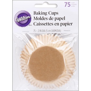 Wilton White Standard 75 Baking Cups, Single Pack(Brown)