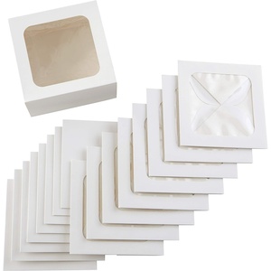 Wilton White Treat Boxes with Windows, Mini Cakes, 9-Piece(Assorted)