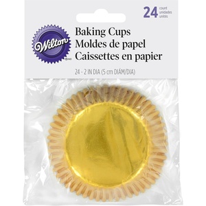 Wilton Gold Foil Standard Cupcake Baking Cups, 24-Count