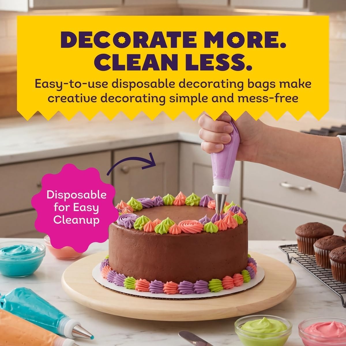 image:imageWilton EasyGrab Disposable Decorating Bags 16 in 100Count16 inch 100 PC