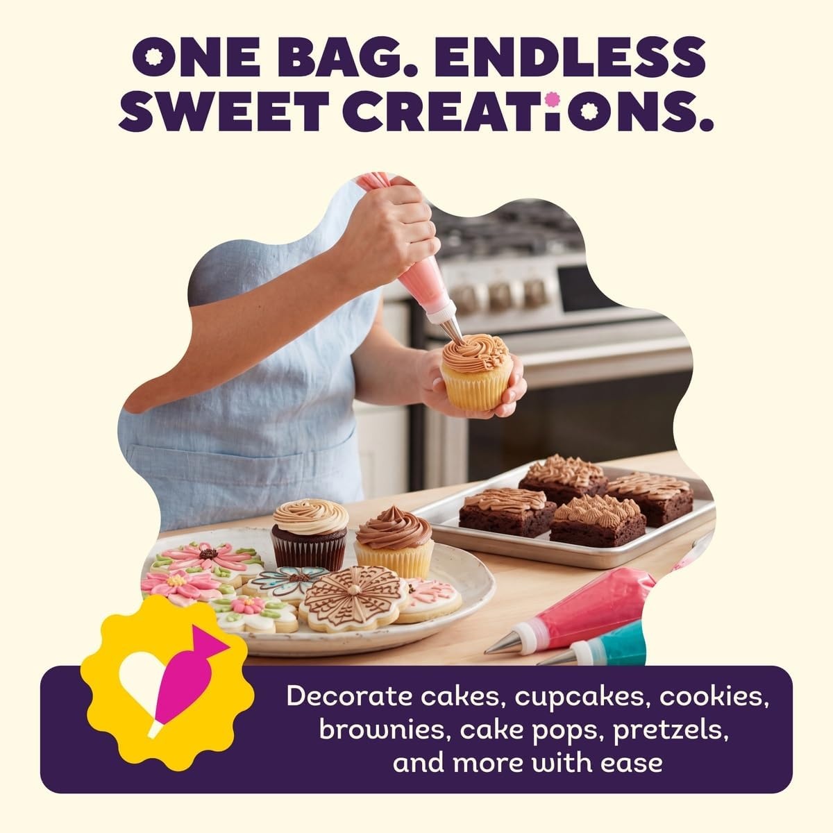 image:imageWilton EasyGrab Disposable Decorating Bags 16 in 100Count16 inch 100 PC