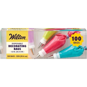Wilton Easy-Grab Disposable Decorating Bags, 16 in., 100-Count(12 inch (100 PC))
