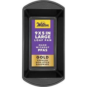 Wilton Gold Non-Stick Loaf Pan, Made Without PFAS, 9 x 5 in.