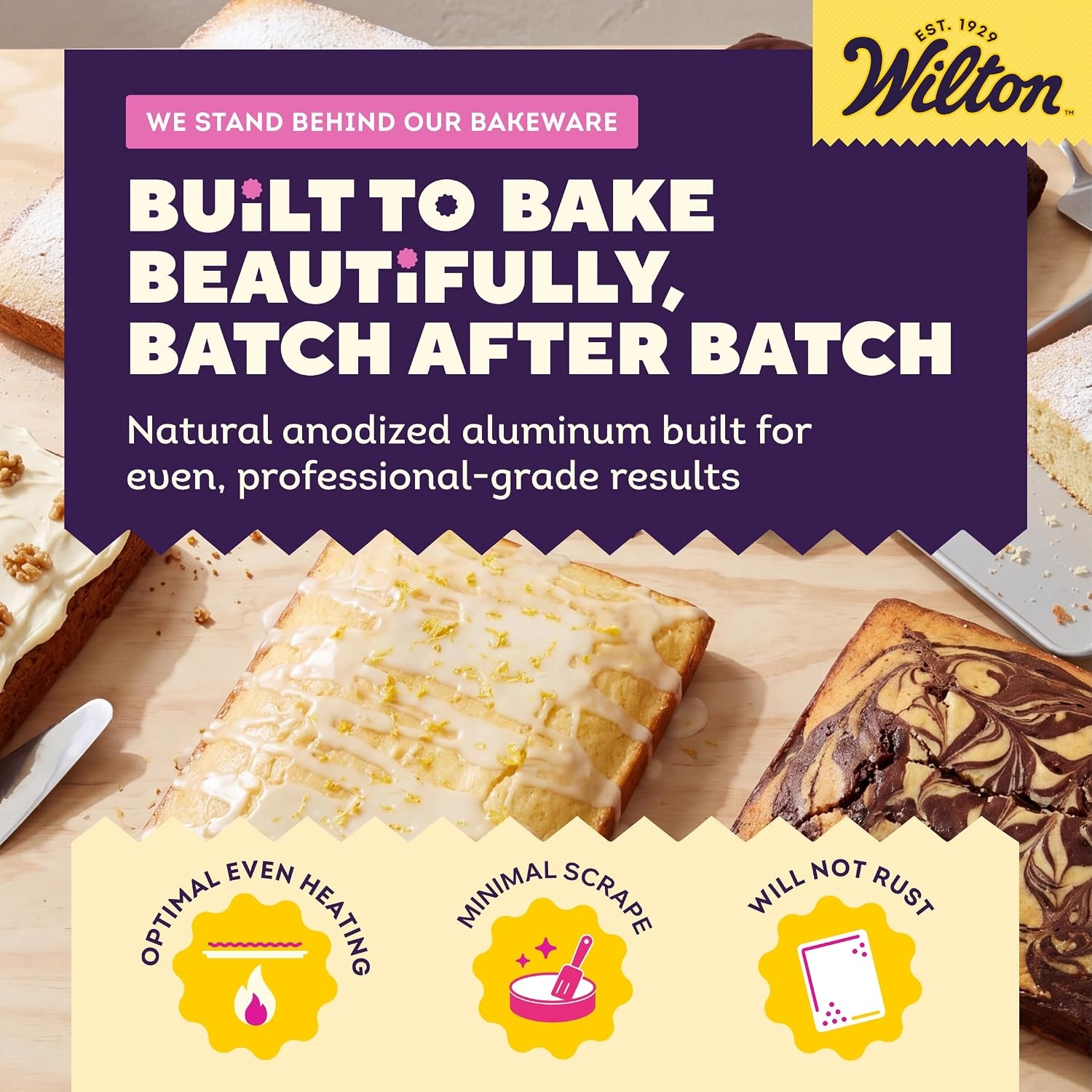 image:imageWilton Aluminum Sheet Cake Pan Made Without PFAS 11 x 15 in11 by 15 by 2Inch