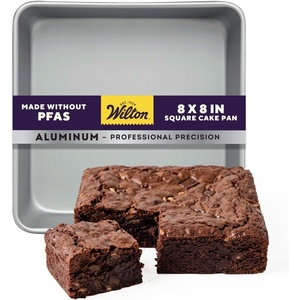 Wilton Aluminum Square Cake Pan, Made Without PFAS, 8 x 8 in